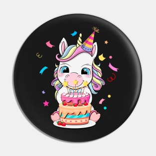 Cute Unicorn Birthday Gifts Pin