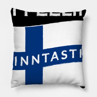 Feeling Finntastic Finland Suomi Flag Funny Gift Pillow