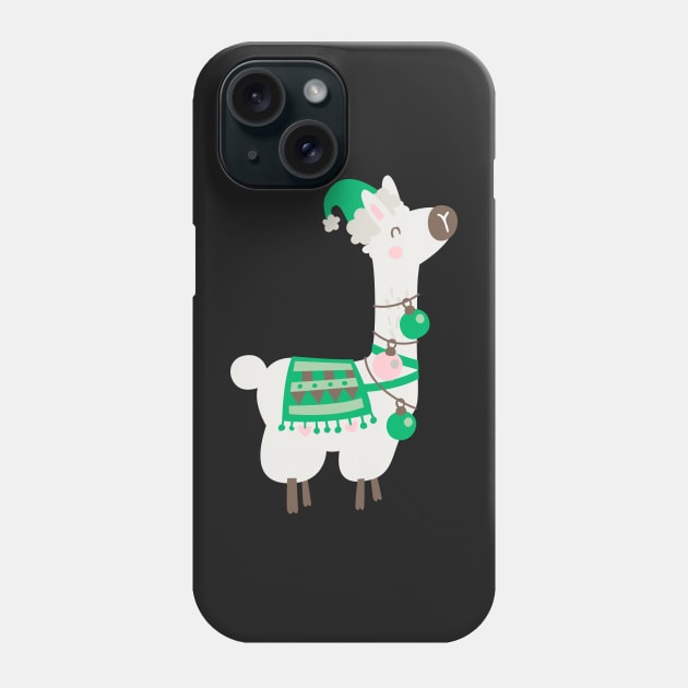 Christmas llama Phone Case by melomania