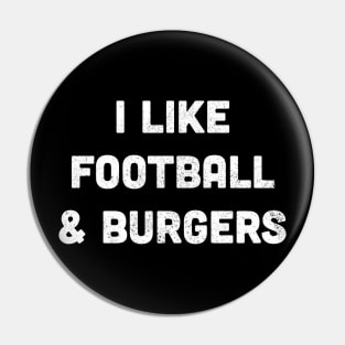 Football & Burgers Pin