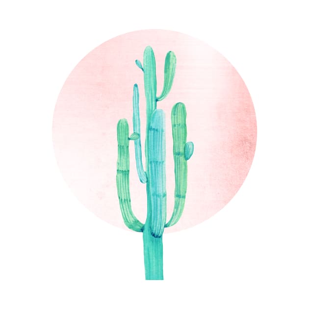 Rose Gold Cactus Sunshine by NatureMagick