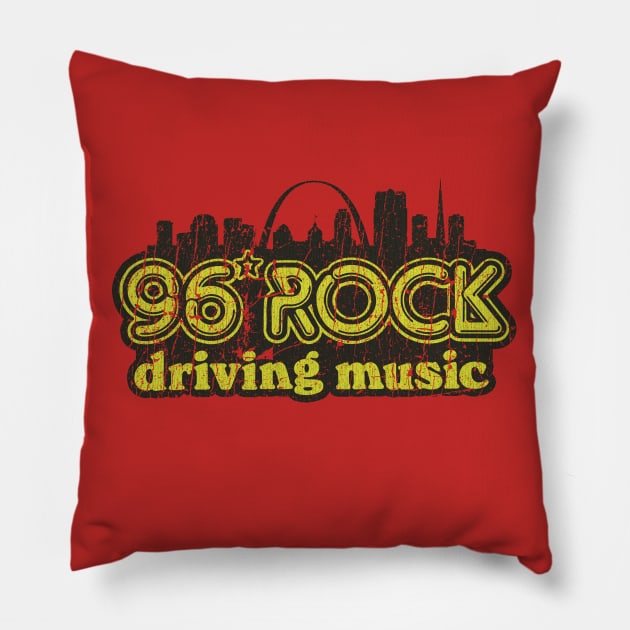 96 Rock St. Louis Radio Pillow by JCD666