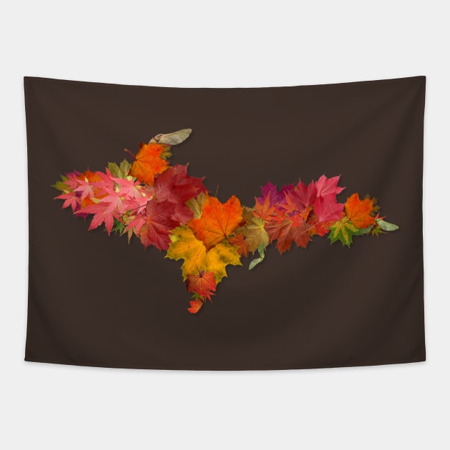 Upper Peninsula Maple Leaves Tapestry by Jarrodjvandenberg