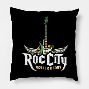 Roc City Roller Derby Guitar Pillow