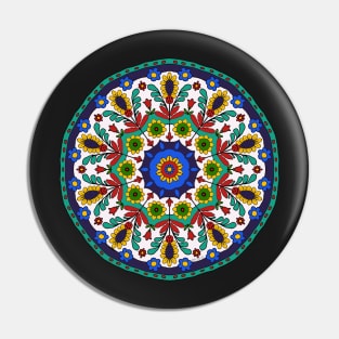 Folk Art 1 Mandala Pin