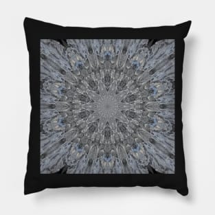 Glacier kaleidoscope pattern Pillow