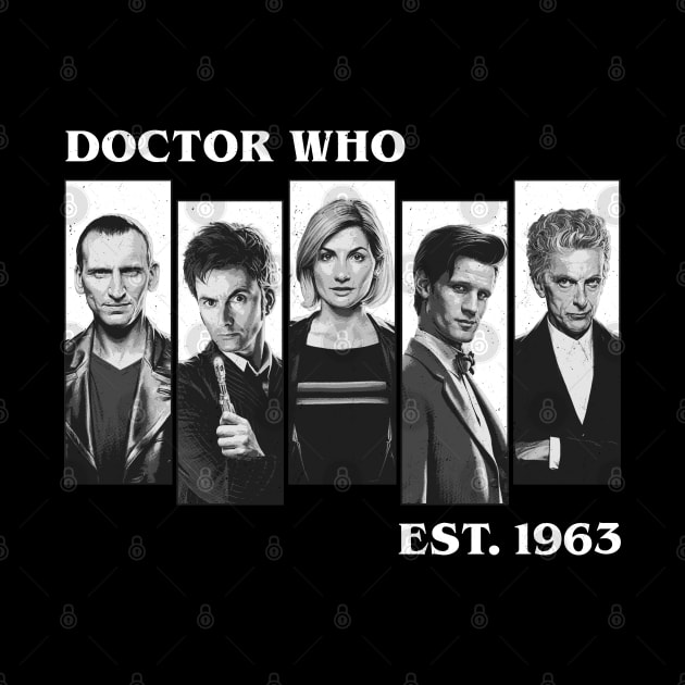 Doctor Who Est 1963 Classic Black by OrcaDeep