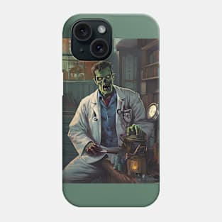 Zombie doctor in apocalypse Phone Case