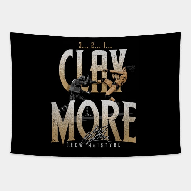 Drew McIntyre Claymore Tapestry by MunMun_Design