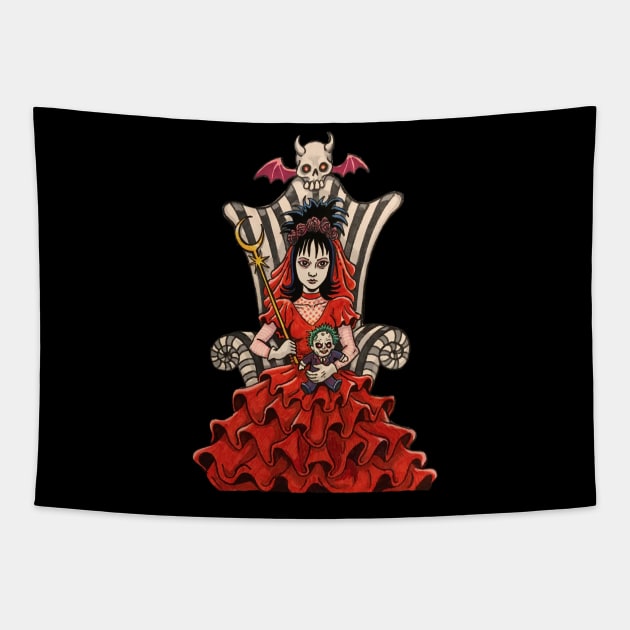 Lydia Deetz Tapestry by ArtRooTs