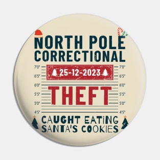 North Pole Correctional Funny Pin