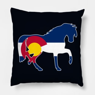 Colorado Flag Horse Pillow