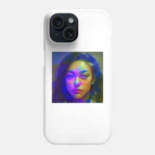 I SEE WHAT YOU DID Weirdcore Glitch Art Portrait Phone Case