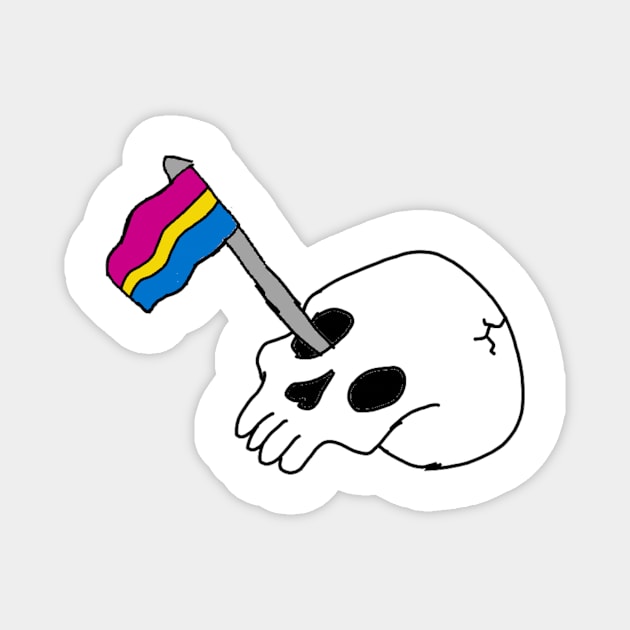 Pan Skelly Magnet by the doodler