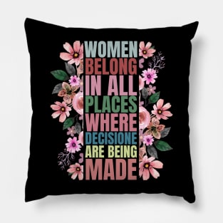 Not fragile like a flower fragile like a bomb, feminist quote, women power Pillow