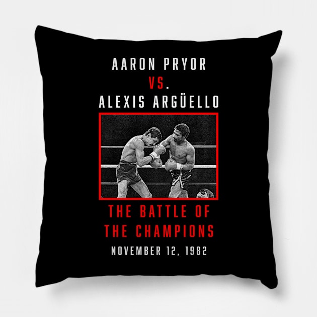 The Battle of the Champions Pillow by GrampaTony