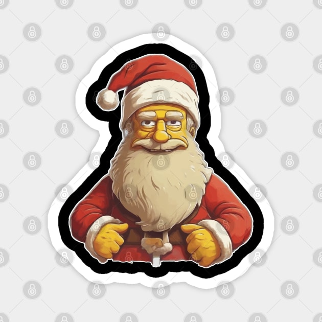 Santa claus Magnet by Kaine Ability