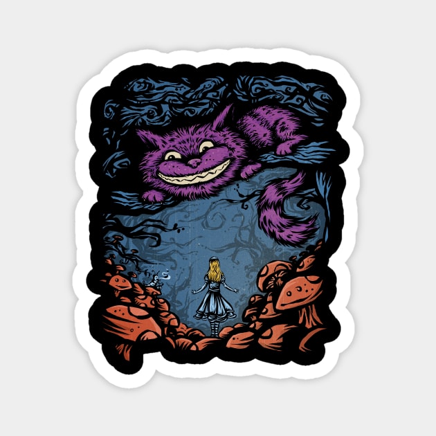 All Mad Here Magnet by kg07_shirts