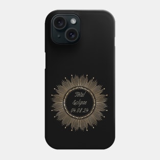 Lispe Eclipse Totality with Solar Rays 04.08.2024 Phone Case