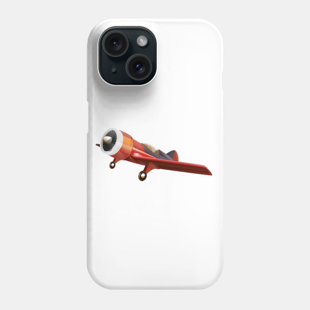 Red Stunt Plane Phone Case by nickemporium1