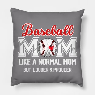 Mothers Day Shirt, Retro Baseball Mom Cool Moms Club Shirt, Funny Mom Shirt, Mom Birthday Gift, Cute Mom Gift, Rocker Mama Tee Pillow