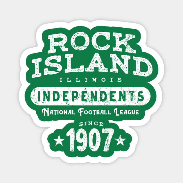 Rock Island Independents Magnet by MindsparkCreative