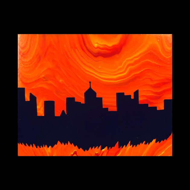 CITY ON FIRE by AJ ART PRODUCTIONS 