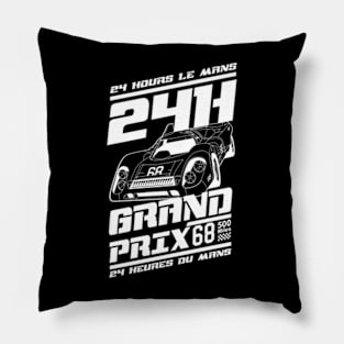 24 Hours Le Mans Grand Prix 500 Miles 1968 Pillow