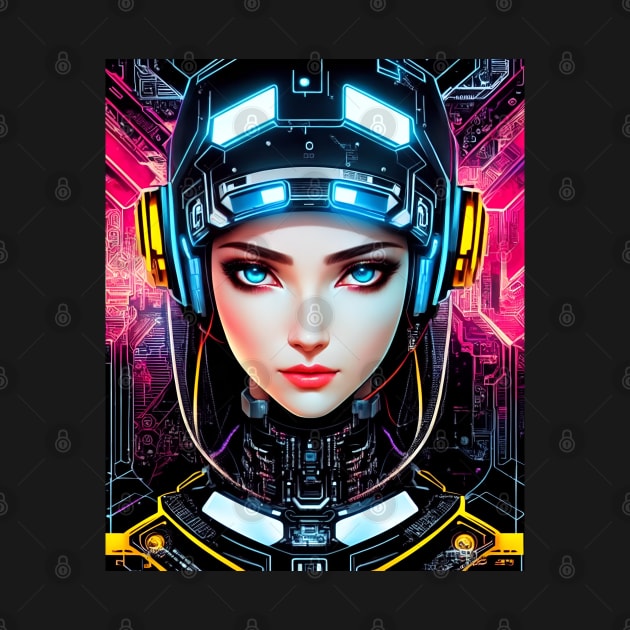 Cyberpunk Girl by MtWoodson