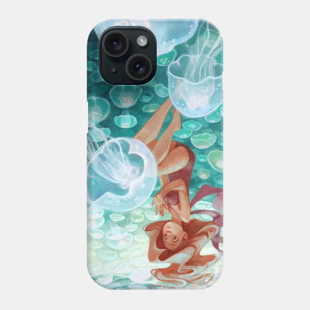 Jellyfishies Phone Case by schmoedraws