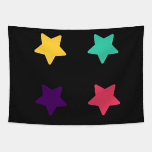 Colourful star pattern Tapestry