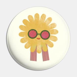 Hippie Flower Child Pin