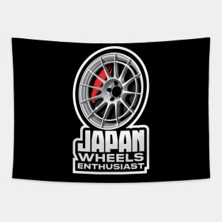 Japan Wheels Enthusiast Tapestry