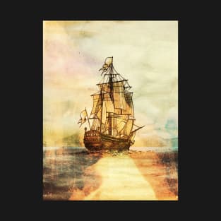Sunset Ship T-Shirt