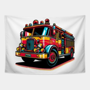 Fire Truck Tapestry