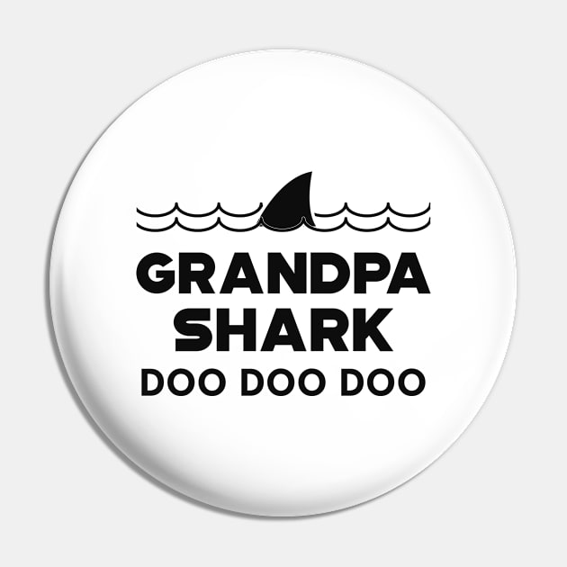 Grandpa Shark doo doo doo Pin by KC Happy Shop