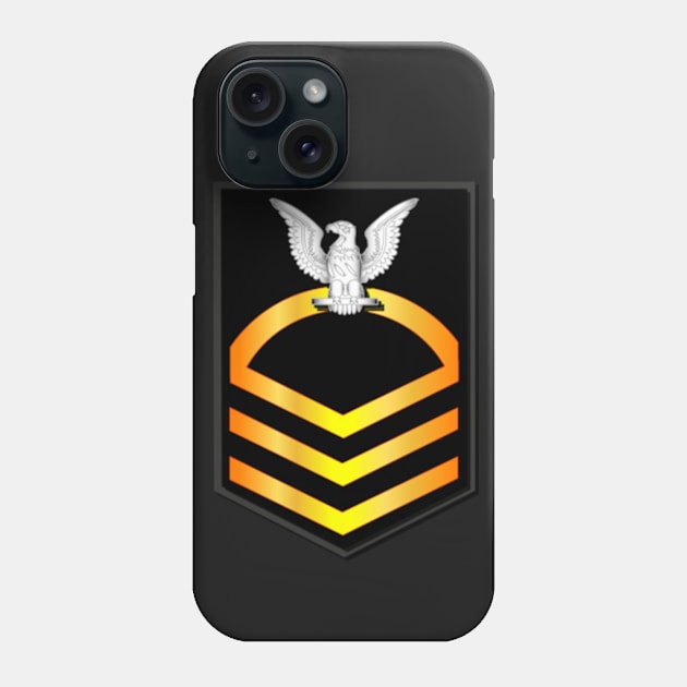 Navy - Rank - E7 - CPO - Gold 1 Phone Case by twix123844