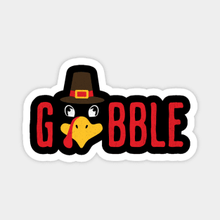 Gobble Thanksgiving Turkey Magnet