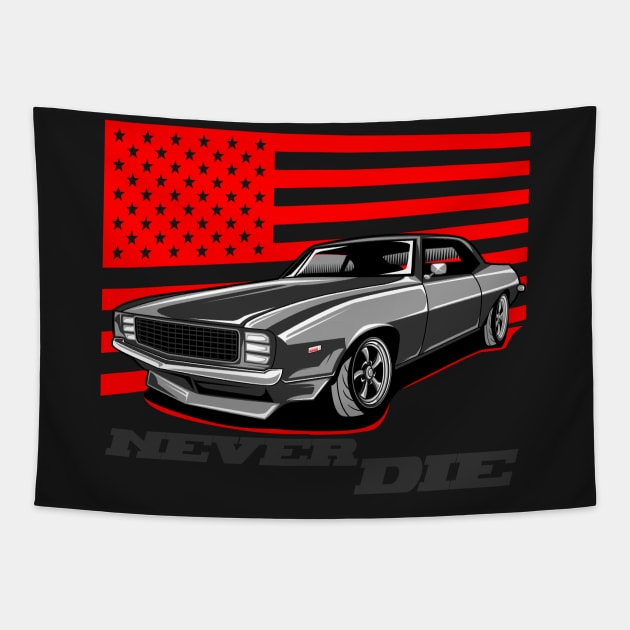 Chevy Camaro SS Tapestry by aredie19