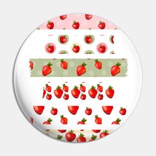 Strawberry Washi Tapes Pin