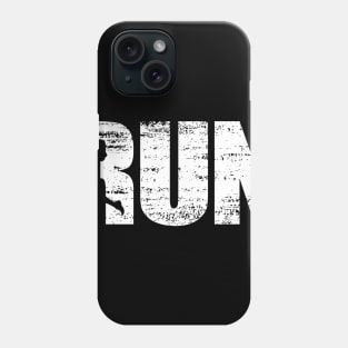 Distressed Look Running Gift For Runners Phone Case