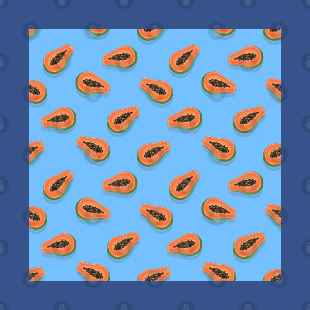 Papaya Pattern by okpinsArtDesign