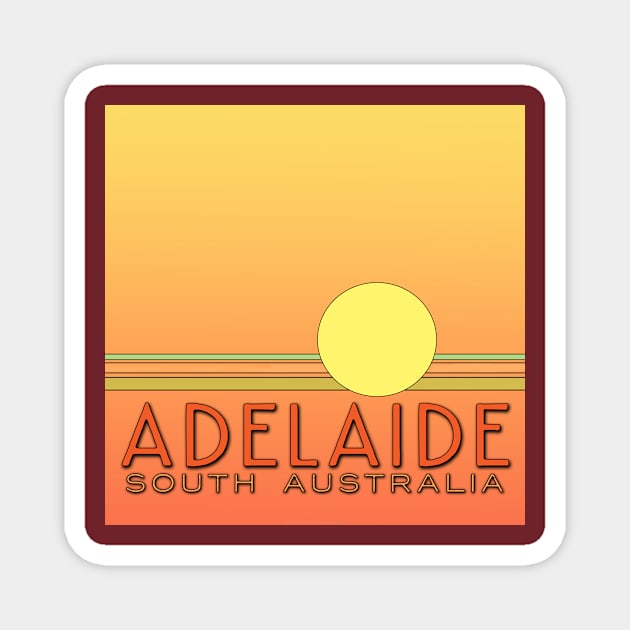 Adelaide South Australia Magnet by seadogprints