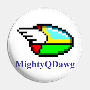 MightyQDawg Logo Pin