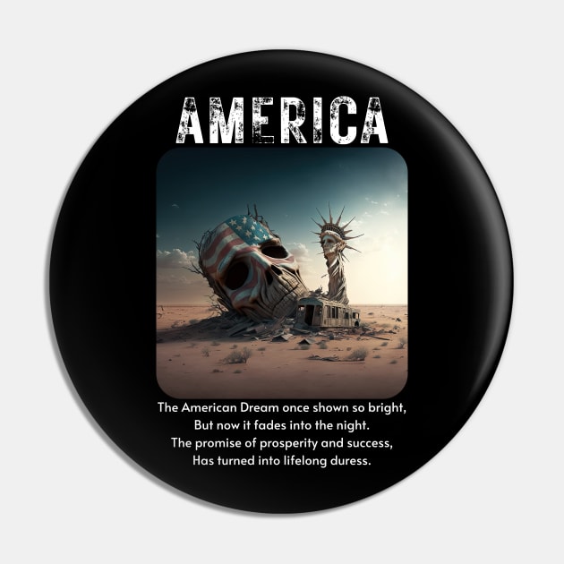 Death of the American Dream v1 Pin by AI-datamancer