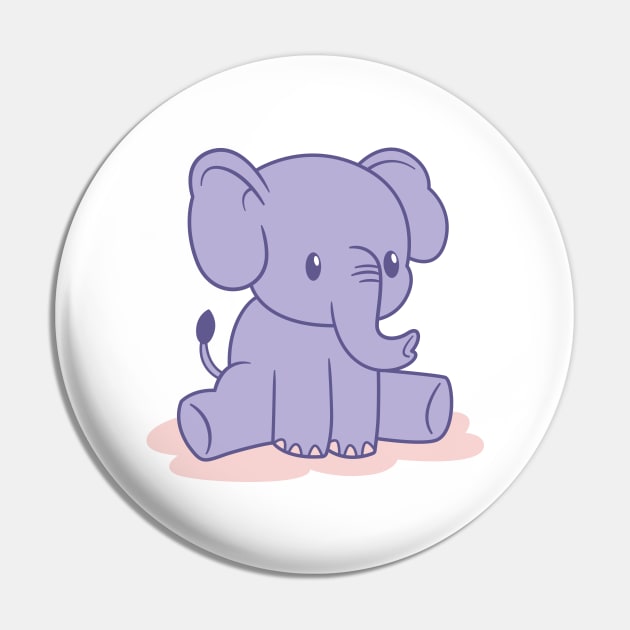 Baby Elephant Cute Pin by JS Arts