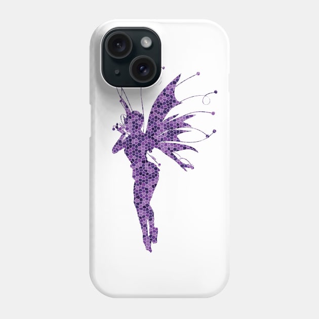 Purple Fairy Mosaic Phone Case by DoomDesigns