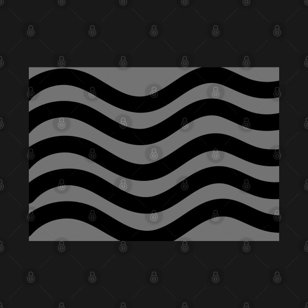 Grey and Black Wavy Lines by BirdsnStuff