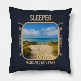 Sleeper State Park Michigan Pillow