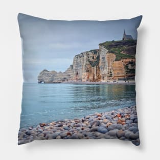 Etretat coastline Pillow